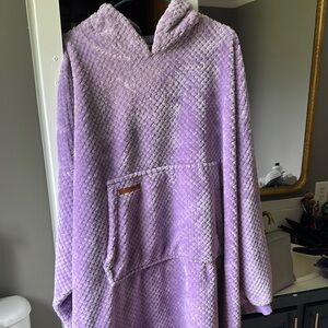 Simply Southern Lavender Plush Poncho